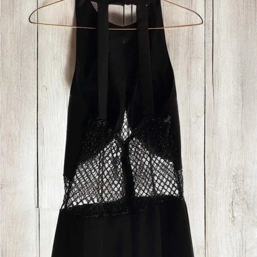 Sean Collection Black Full-Length Formal Dress - Size Medium (C6) - Picture 5 of 11